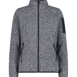 Damen Strick Fleece Jacke