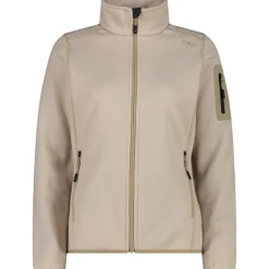 Damen Strick Fleece Jacke