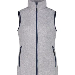 Damen Strick Fleece Weste