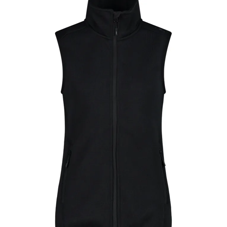 Damen Strick Fleece Weste