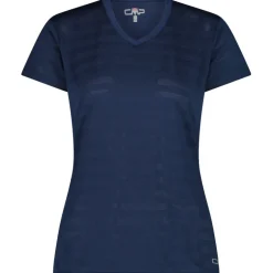 Damen Striped Mesh T-Shirt