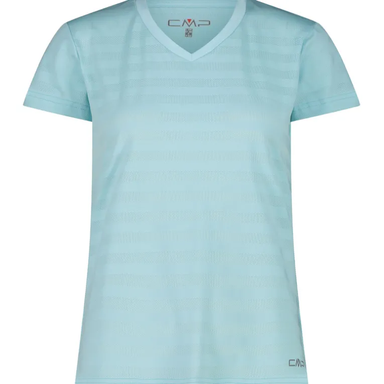 Damen Striped Mesh T-Shirt