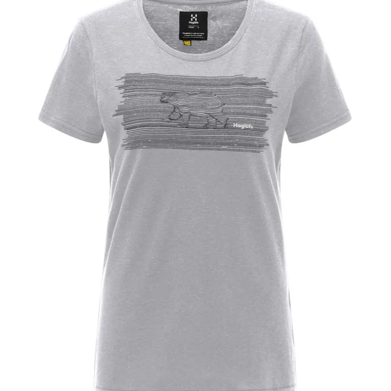 Damen Träd Print T-Shirt