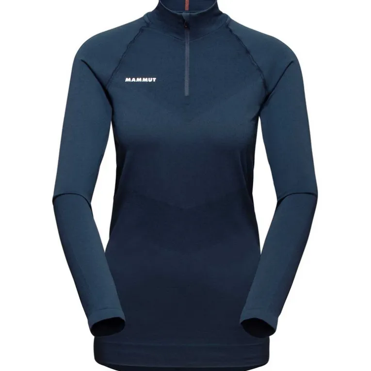 Damen Trift Half Zip Longsleeve