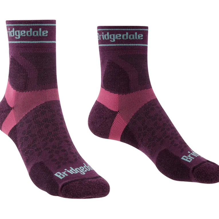 Damen Ultralight T2 Merino Sport 3/4 Crew Socken