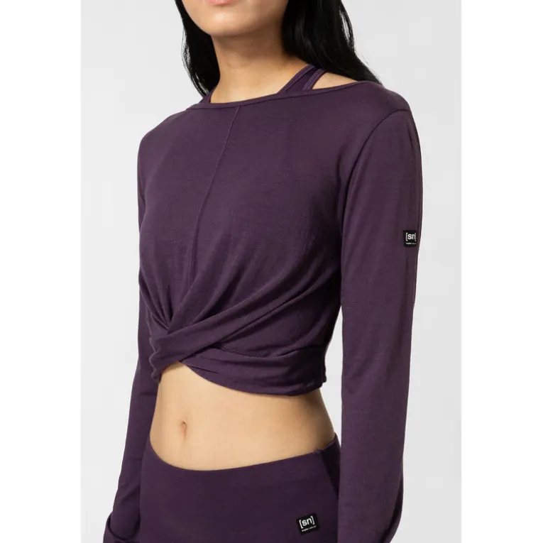 Damen Wrap Longsleeve