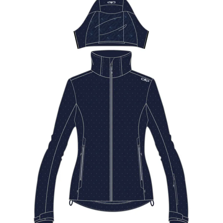 Damen Zip Hoodie Jacke