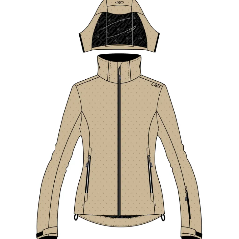 Damen Zip Hoodie Jacke