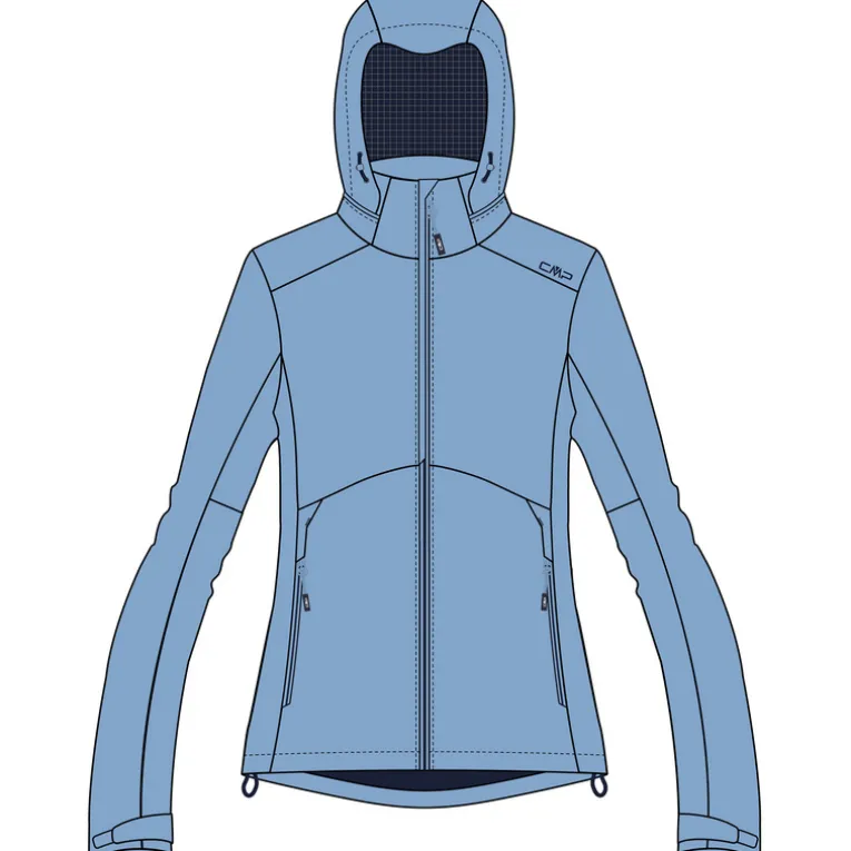 Damen Zip Hoodie Jacke