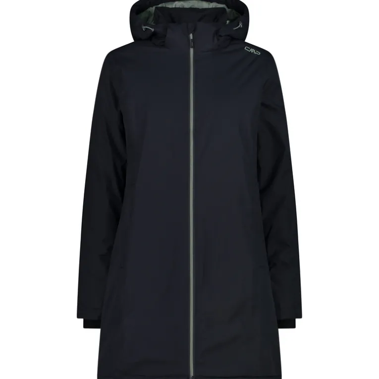 Damen Zip Hoodie Mantel