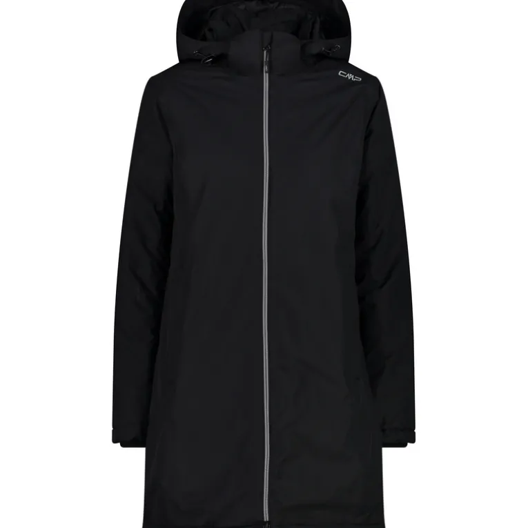 Damen Zip Hoodie Mantel