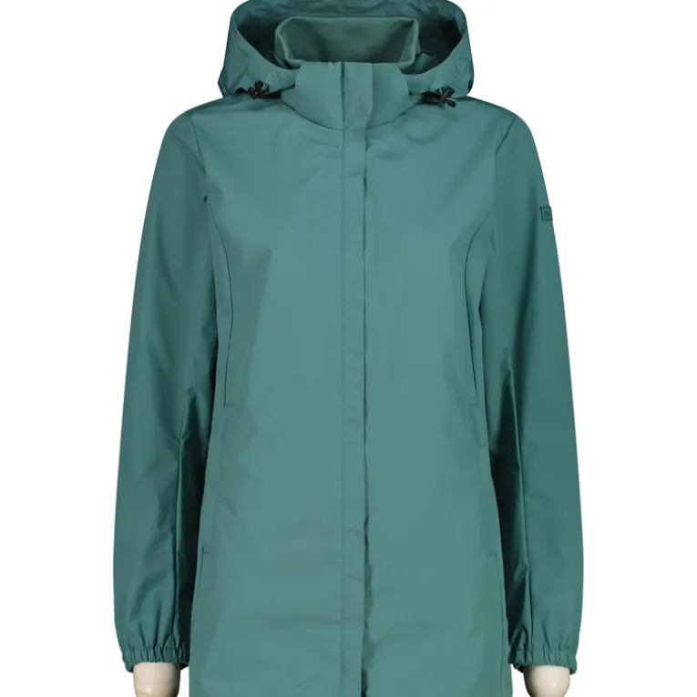 Damen Zip Hoodie Parka