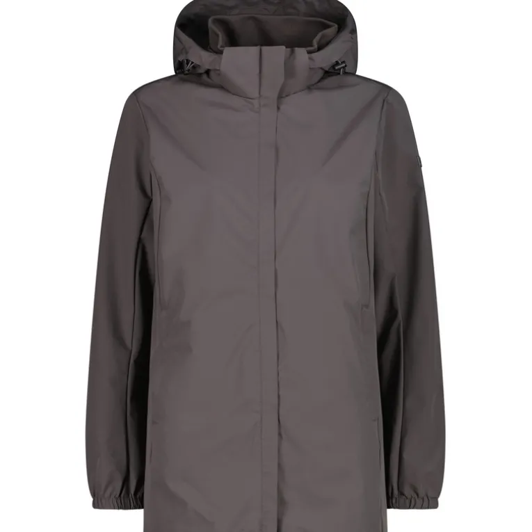Damen Zip Hoodie Parka