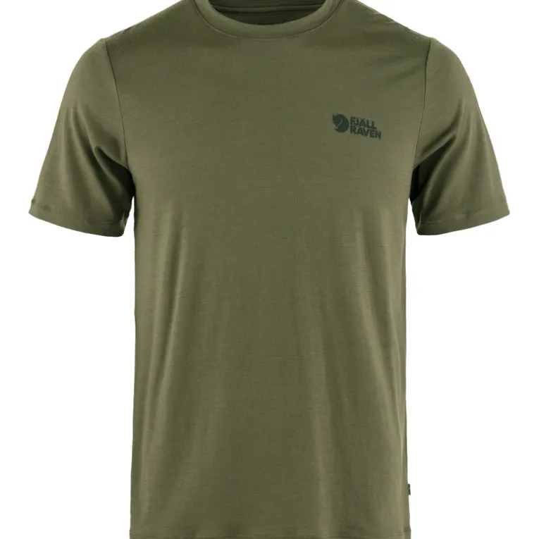 Herren Abisko Wool Logo T-Shirt