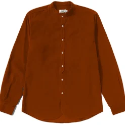 Herren Babycord Japan Mao Hemd