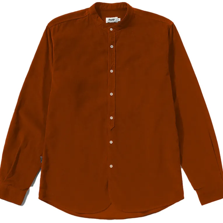 Herren Babycord Japan Mao Hemd