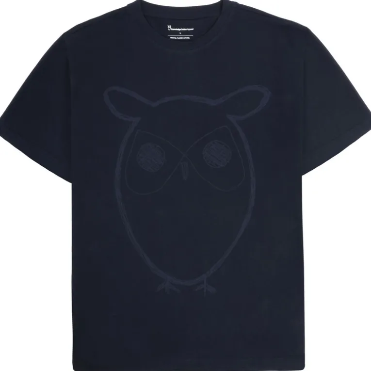 Herren Big Owl Front Print T-Shirt