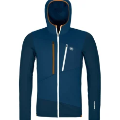 Herren Fleece Grid Hoodie Jacke