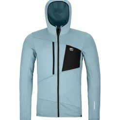 Herren Fleece Grid Hoodie Jacke
