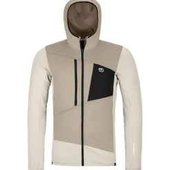 Herren Fleece Grid Hoodie Jacke