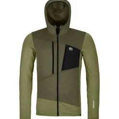 Herren Fleece Grid Hoodie Jacke