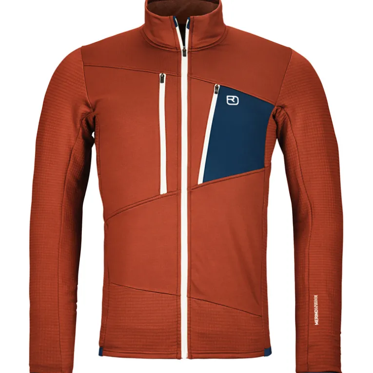 Herren Fleece Grid Jacke