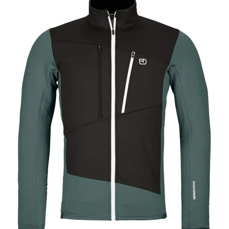 Herren Fleece Grid Jacke