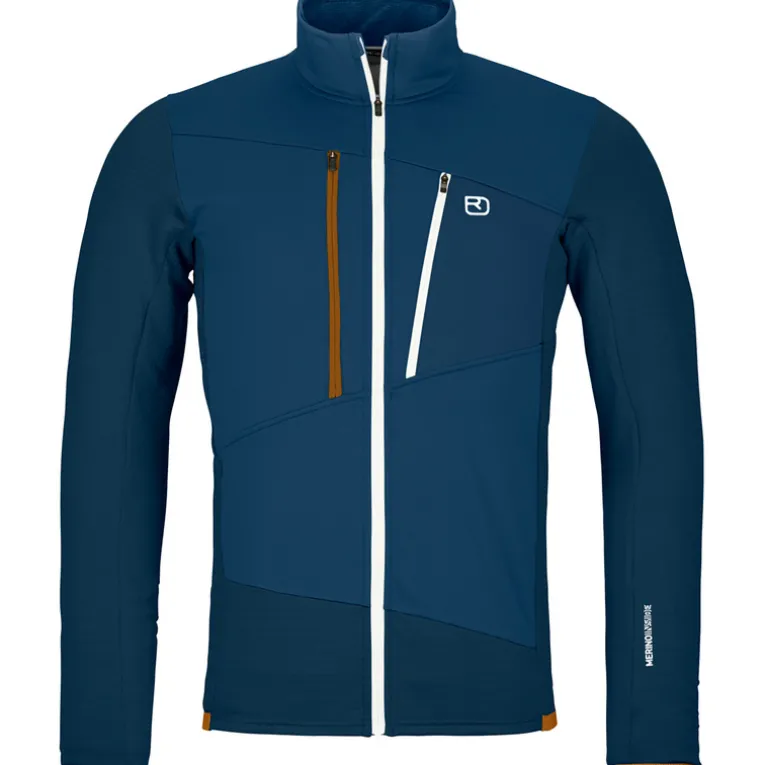 Herren Fleece Grid Jacke