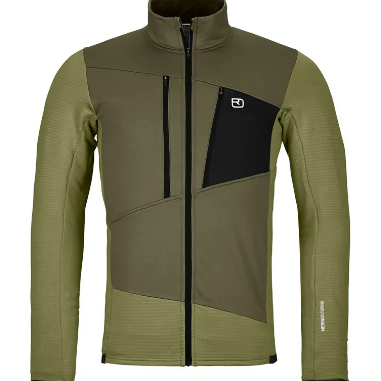 Herren Fleece Grid Jacke