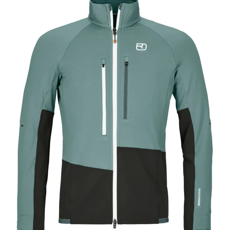 Herren Fleece Rib Jacke