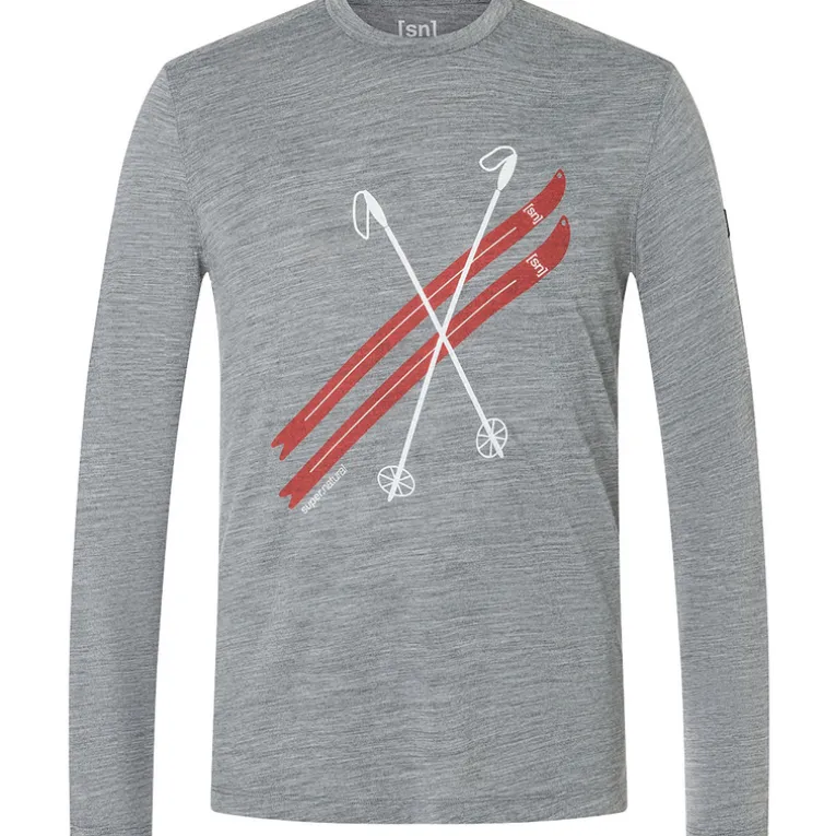 Herren Kryssede Ski Longsleeve