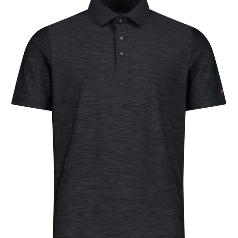 Herren Melange Polo T-Shirt