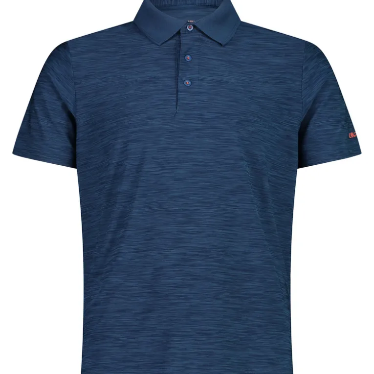 Herren Melange Polo T-Shirt