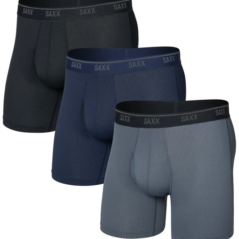 Herren Quest Quick-Dry Brief Fly 3er Pack Boxer