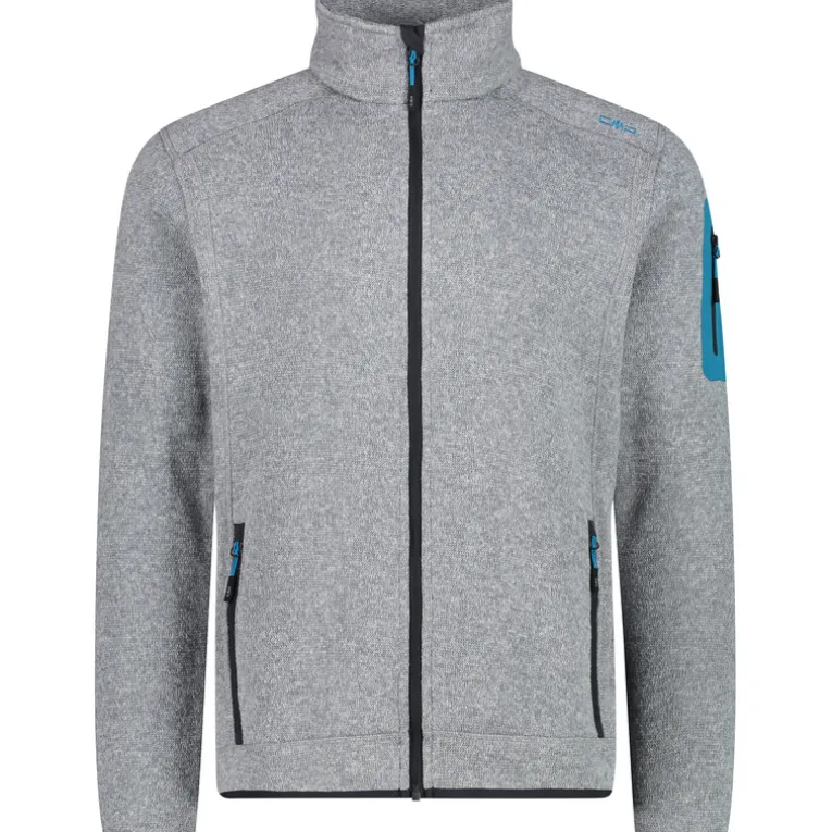 Herren Strick Fleece Jacke