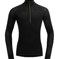 Herren Wool Mesh 190 Zip Neck Longsleeve