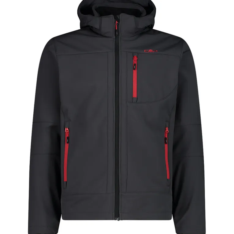 Herren Zip Hoodie Softshell Jacke