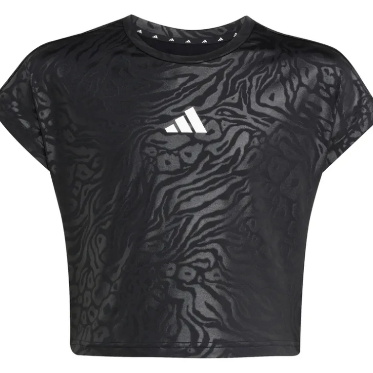 Kinder Animal Print Crop T-Shirt