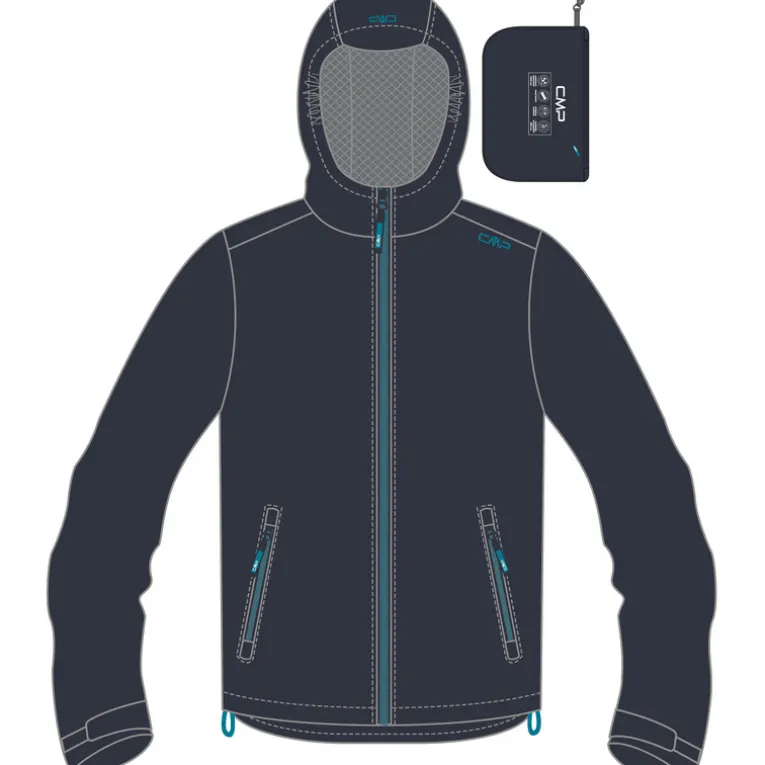 Kinder Boys Rain Hoodie Jacke