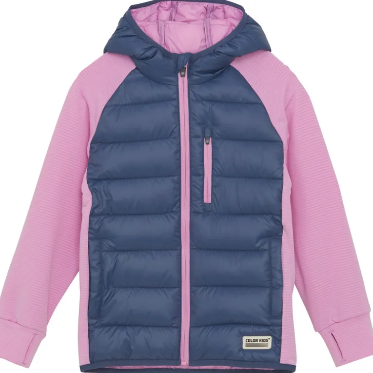 Kinder Hybrid Fleece Hoodie Jacke