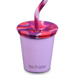 Kinder Straw Lid Steel Cup