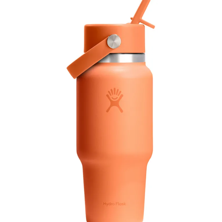 24oz Wide Flex Straw Travel Isolierflasche